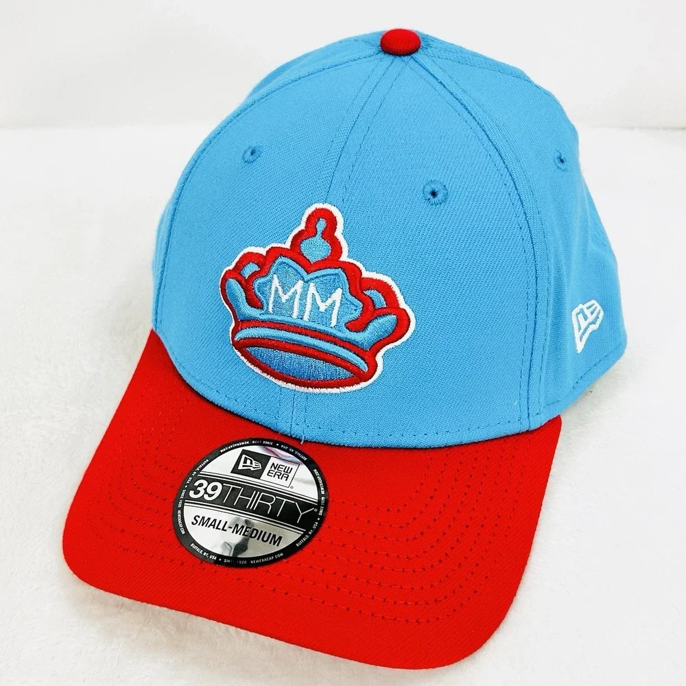 Miami Marlins New‎ Era City Connect 39THIRTY Stretch Flex Hat Cap S/M MLB Blue